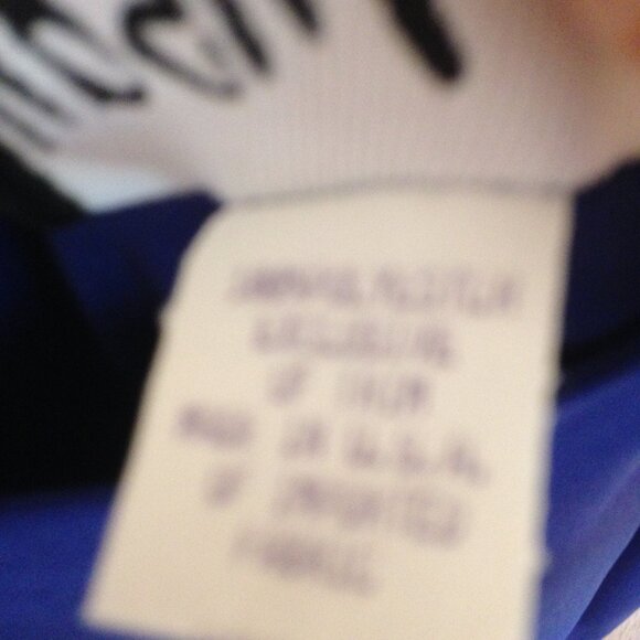 Vintage Ursula of Switzerland Tiered Dress Blue 18 - Picture 4 of 5